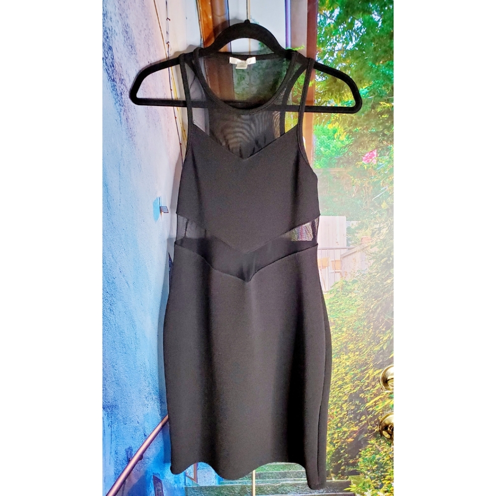 Bozolo - Back Mesh Bodycon Mini Dress